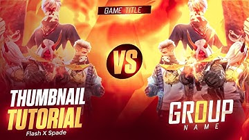 Make This Free Fire Inspired VS Thumbnail on Android Ft. Spade GFX | Free Fire Thumbnail Tutorial 💥