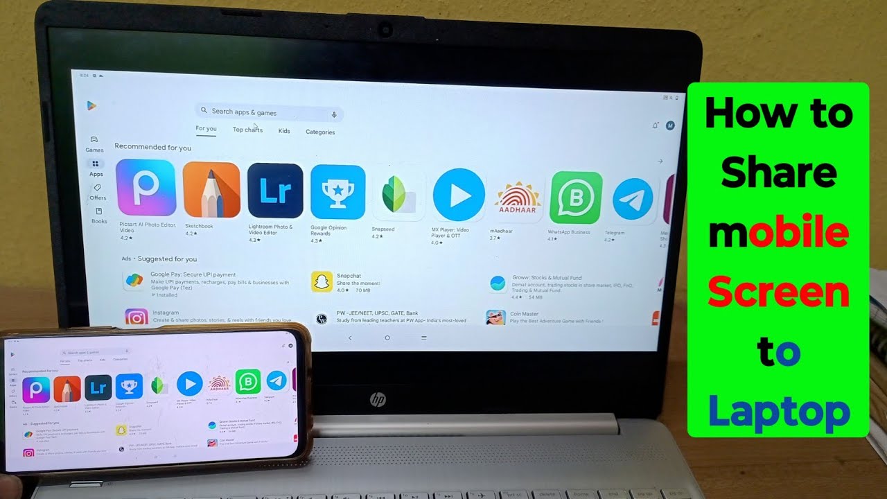 how-to-connect-mobile-screen-to-laptop-how-to-share-mobile-screen-to