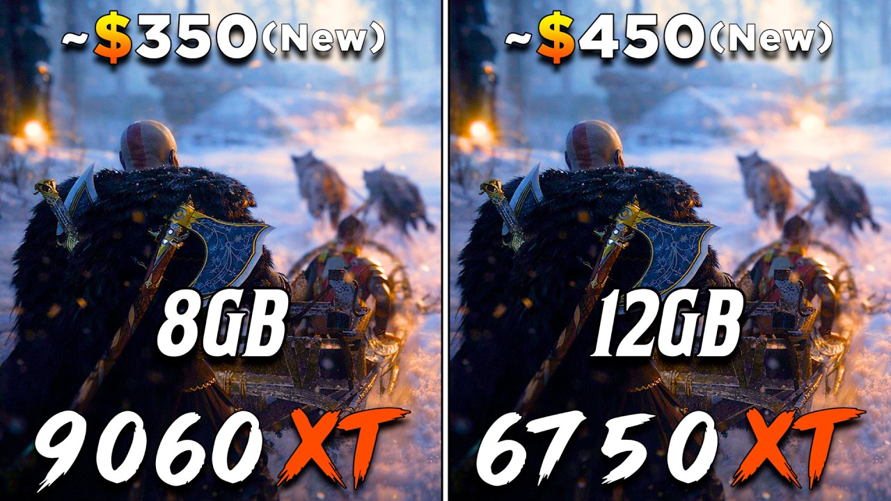 RX 9060 XT 8GB vs RX 6750 XT 12GB | PC Gameplay Tested - YouTube
