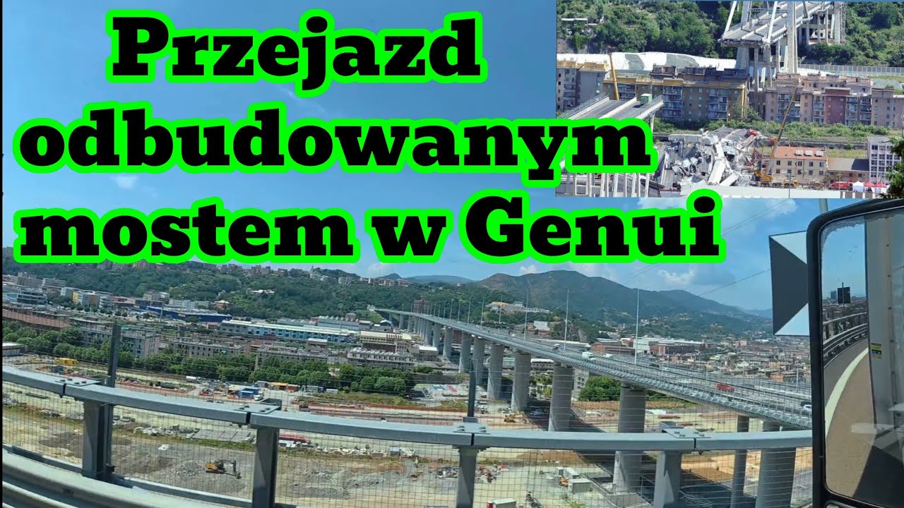 Przejazd odbudowanym mostem Morandiego w Genui🇮🇹