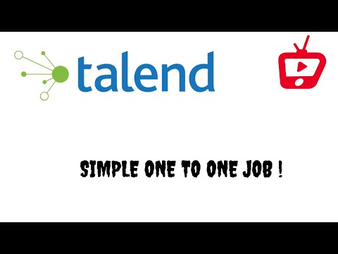 My First Talend Job in Talend Open Studio | File to Table Job | Talend (Brand) | Talend | TOS