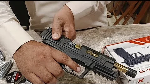 Umarex SA 10 CO2 Air pistol pistol Unboxing and Test fire