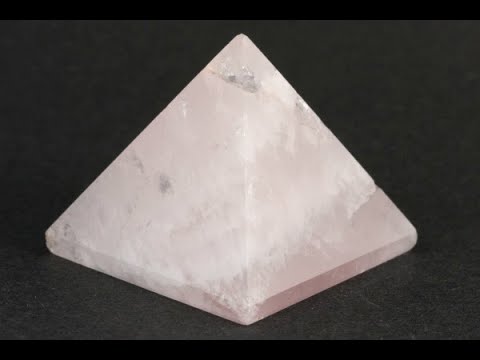 ピラミッド型ローズクォーツ(紅水晶) 62g / Rose Quartz - YouTube