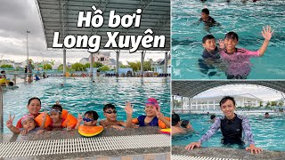 Hồ bơi Long Xuyên có mái che, giá vé rẻ, sạch đẹp | Dạy bơi cho trẻ em và người lớn