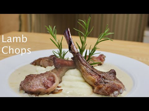 Lamb Chops with Bleu Cheese Sauce