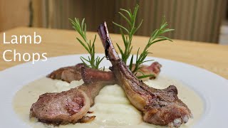 Lamb Chops with Bleu Cheese Sauce