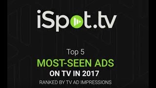 Top 5: The Most Seen Ads on TV in 2017