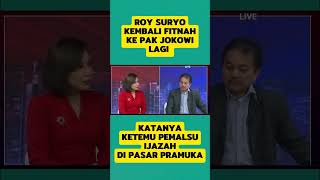 ROY SURYO KATANYA KETEMU PEMALSU IJAZAH JOKOWI, FITNAH LAGI? #shorts #roysuryo