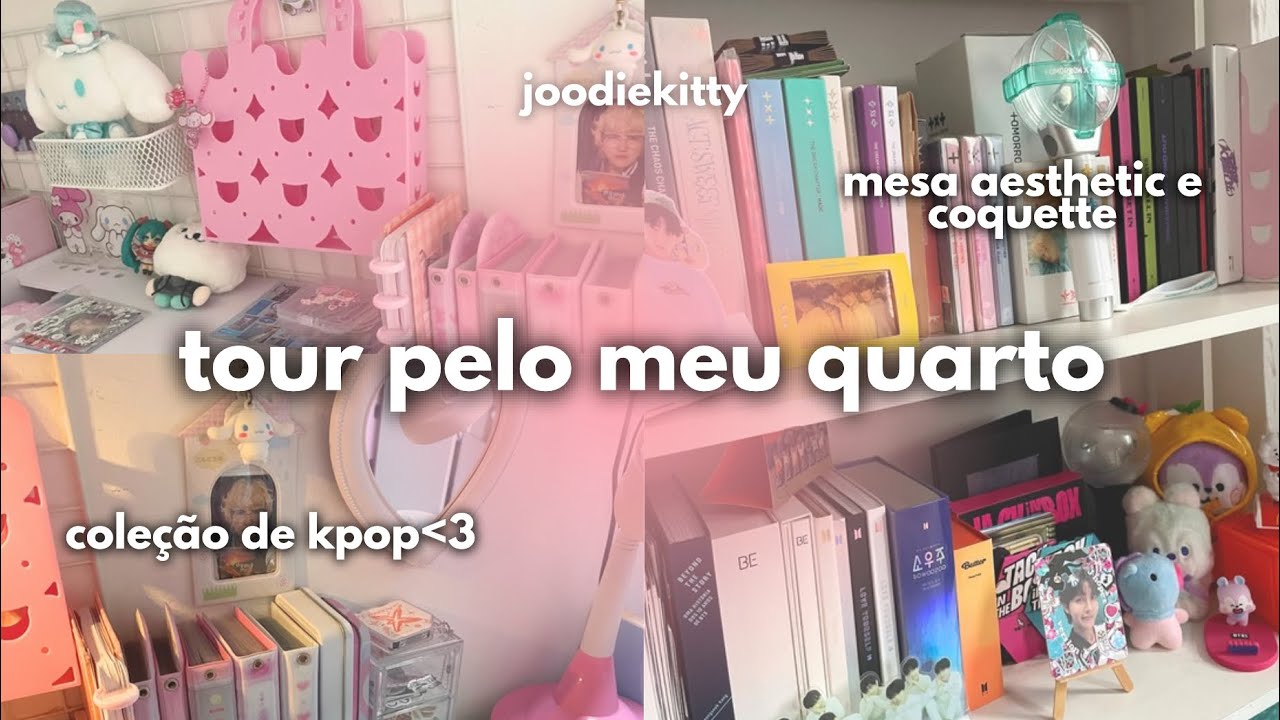 Tour pelo quarto 🎀 K-pop stan aesthetic room tour