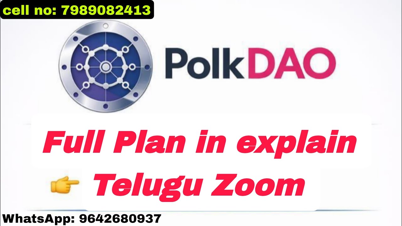 Polk DAo non-working company Full plan explain in Telugu Zoom joining Link description 👇