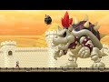 Deserted Super Mario Bros U - Dry Bowser Boss Battle