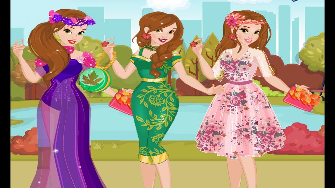 Disney Princess Belle - Belle's Fall Floral Fashion - Dress Up Game for Kids