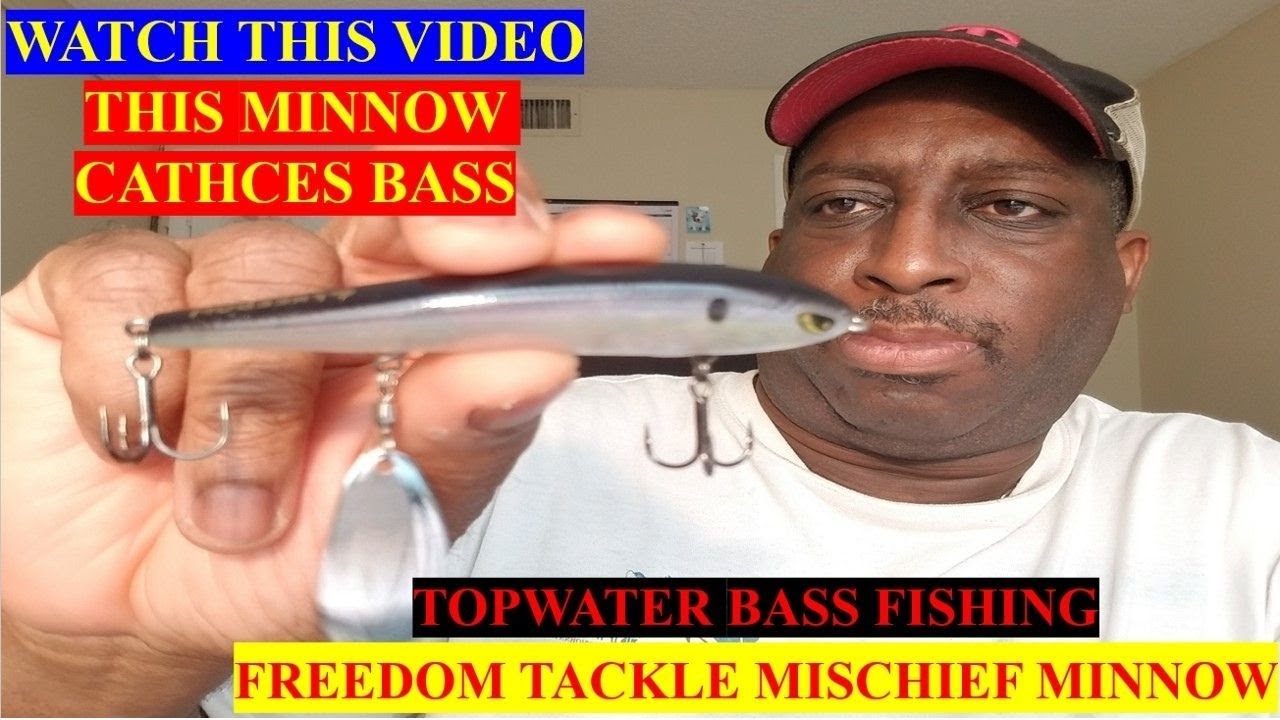 Bass Fishing with Freedom Tackle Mischief Minnow Bladed Topwater Bait