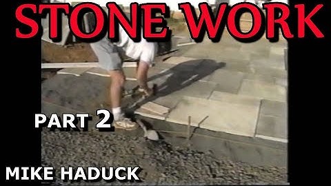 Stone work (part 2) Mike Haduck films stone masons at work