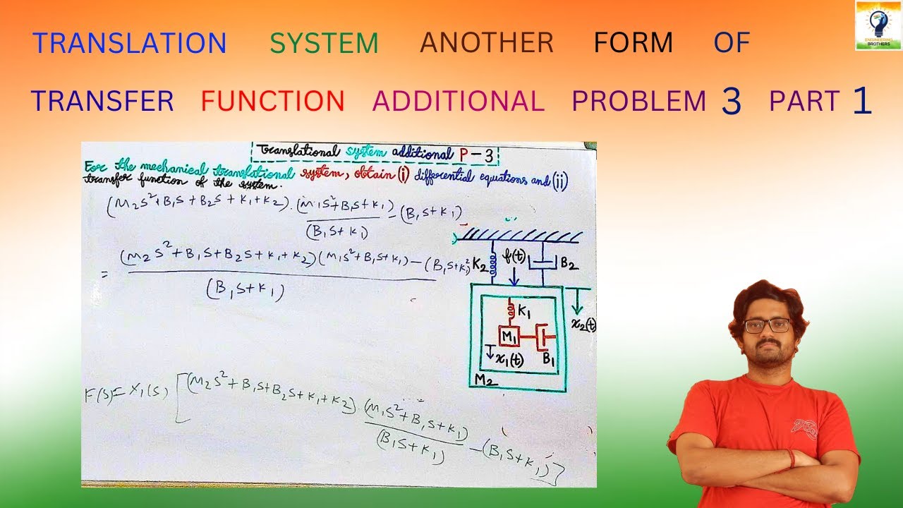 Translation system another form of transfer function additional problem 3 part 1