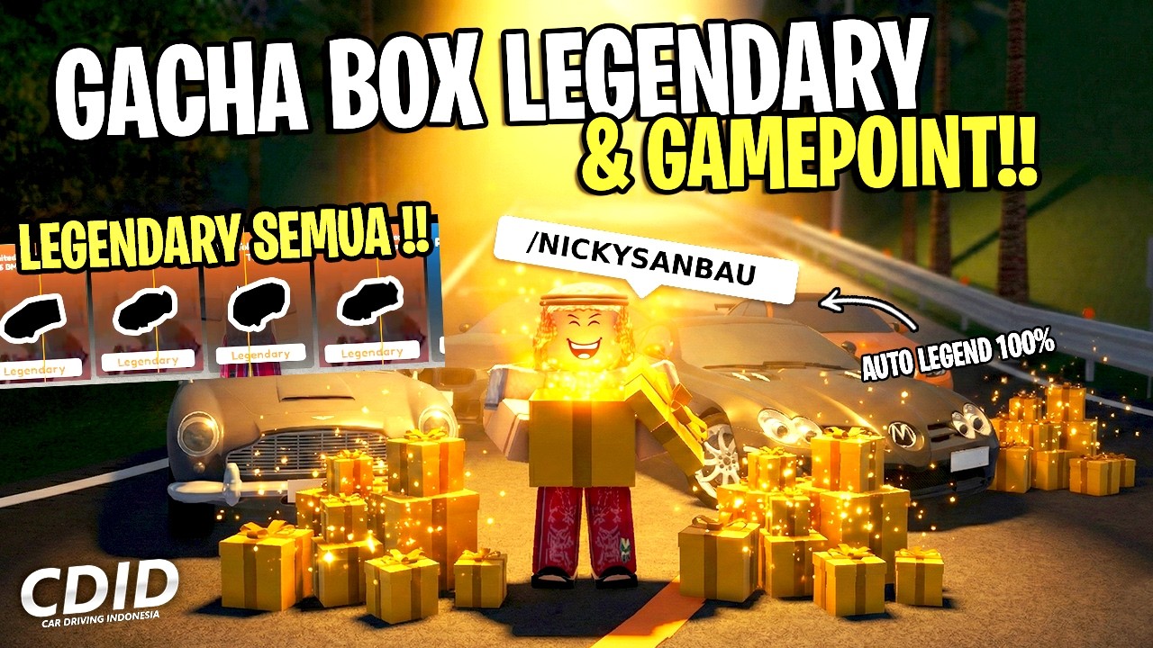 TEORI AUTO LEGEND 100 % BUKA GACHA BOX LEGENDARY & GAMEPOINT BOX 😱!! CAR DRIVING INDONESIA