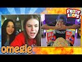 Mukbang while on Omegle 2 (FREAKOUT)