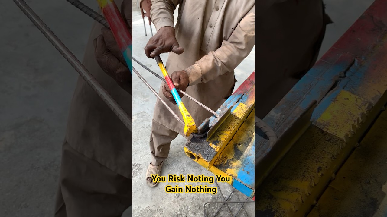 Steel Cutting & Bending Perfection 🔥 | Trending Short for Engineers