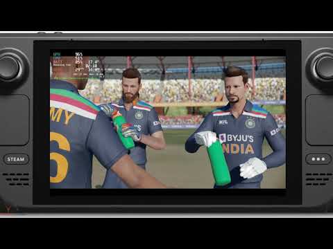 Cricket 22 Steam Deck Gameplay - India vs West Indies - ODI