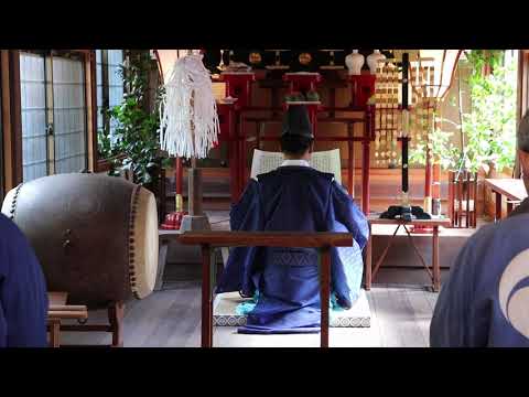 ６月月次祭　祝詞～大祓詞　田熊八幡宮(尾道市因島の神社)