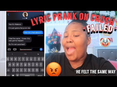 LYRIC PRANK ON MY CRUSH/#fail *he didn’t even care*