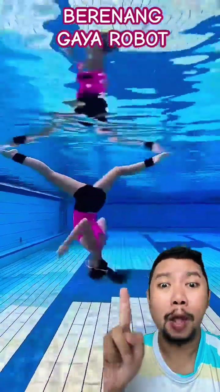 BERENANG ALA GAYA ROBOT!!!?? #swimming #swim #shortsfeed #shorts