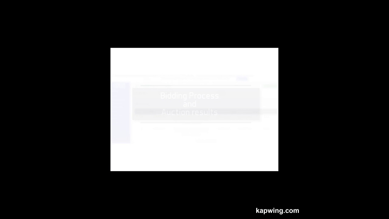 MSTC Bidding Process and E-auction Results