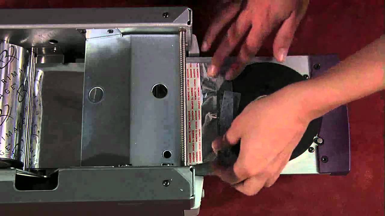 Changing The Rimage Prism Printer Print Ribbon YouTube