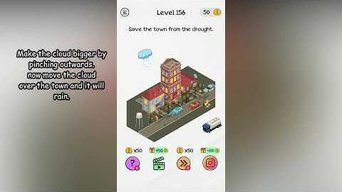 Braindom Level 156 Save the town from the drought.