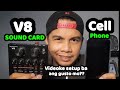 V8 SOUND CARD PLUS CELL PHONE SETUP | VIDEOKE SETUP