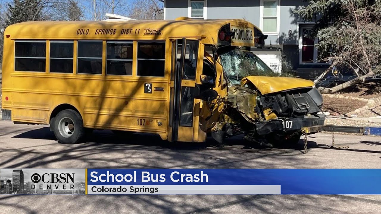 Child Bus Driver Hurt In Colorado Springs School Bus Crash YouTube Child Bus Driver Hurt In Colorado Springs School Bus Crash YouTube