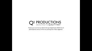 Q1 Productions Healthcare Financial Forum & Healthcare Revenue Cycle Management Forum