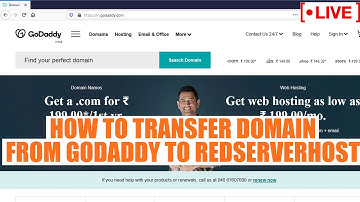 [🔴LIVE] How to transfer Domain from Godaddy to Redserverhost?