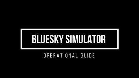 BlueSky Air Traffic Simulator Operation Guide