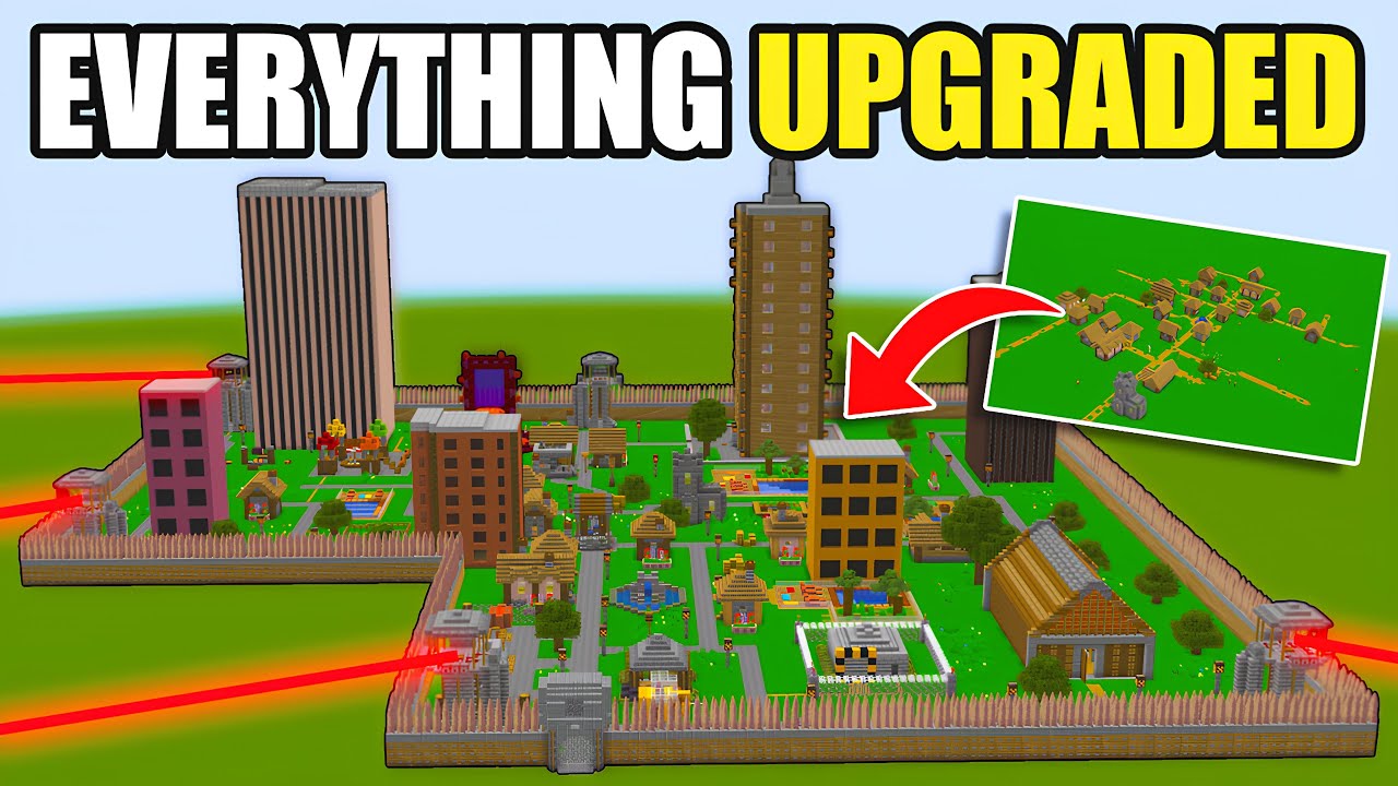 🏘️I Transformed a Minecraft Village Into a WORKING City!