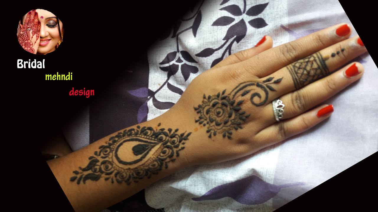 Arabic Mehndi Designs For Right Hand Back Side Youtube