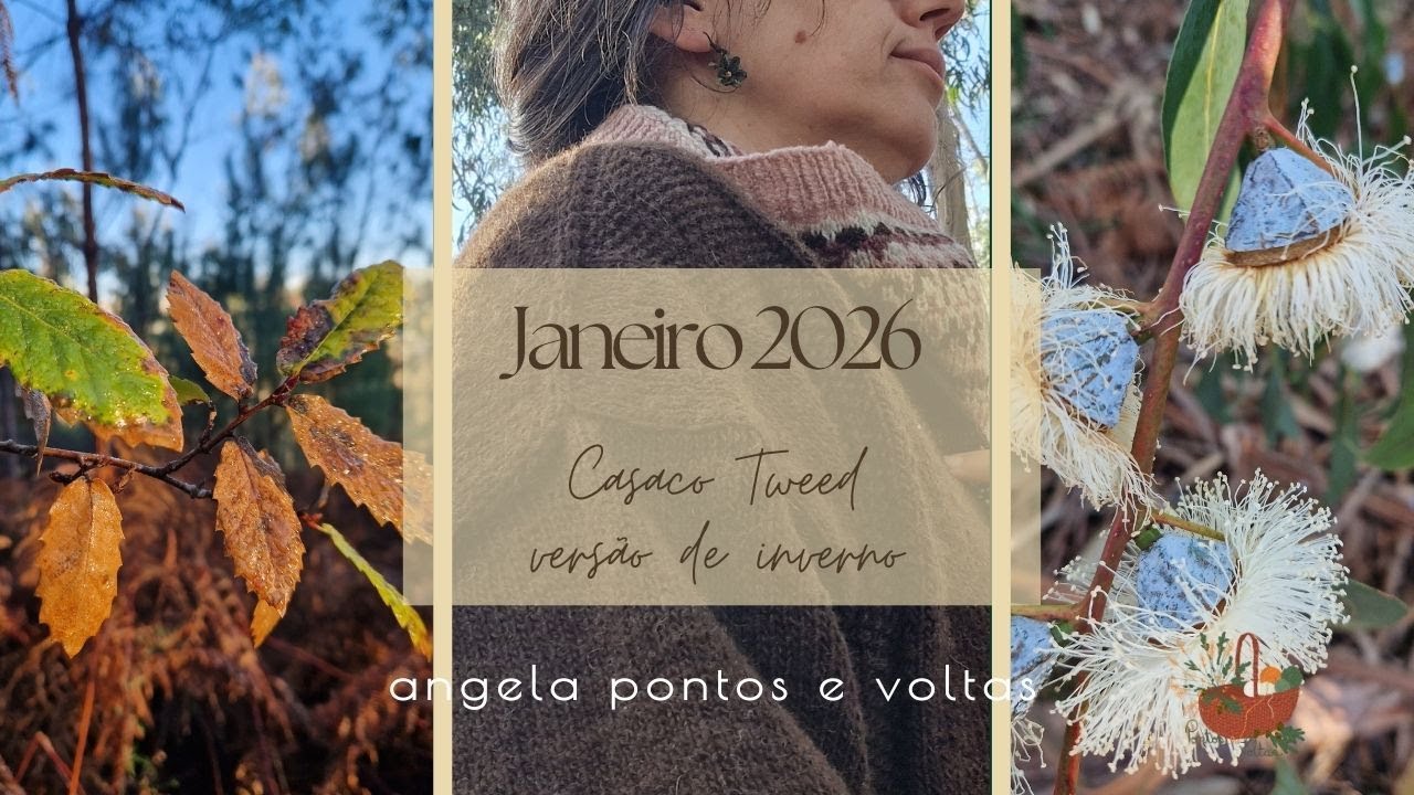 O Casaco Tweed - versão de inverno #knitting #cardigan #lãportuguesa #tricot