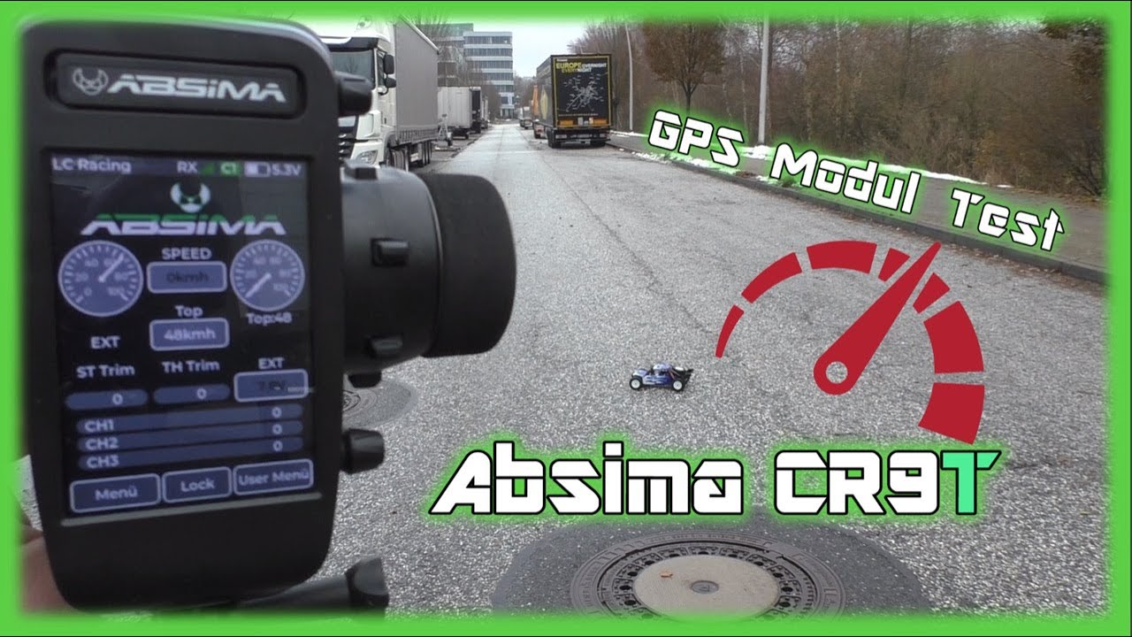 Absima CR9T GPS Modul Test (Geschwindigkeits Test) | HD+ | German ...