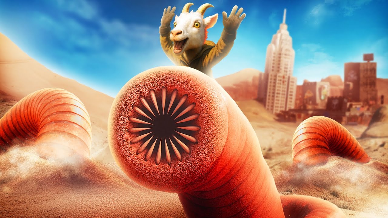 หนอนยักษ์กินคน !!! EP32 สัตว์ที่อันตรายที่สุดในเกม  – Goat Simulator 3