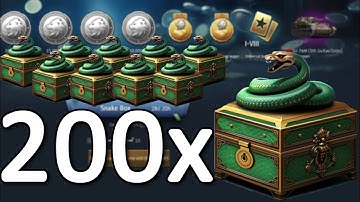 Opening 200 Snake Box loot crates War Thunder