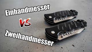 Waffengesetz: Einhandmesser vs. Zweihandmesser / + Verlosung !!