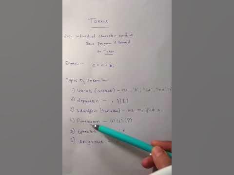 What is Tokens? #java #programming #shorts #short #viral #coding #viral ...