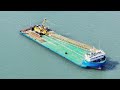 Massive Crane Barges and Dredging Ships in Action | Maritime Engineering