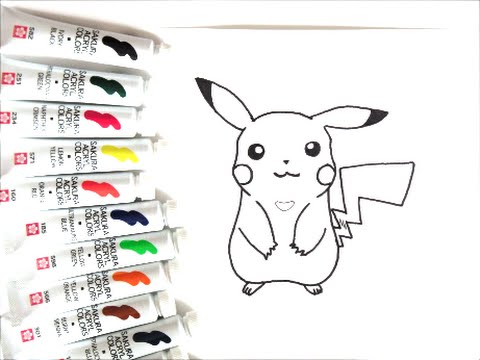 ポケモンキャラクター ピカチュウの描き方 ポケットモンスター How To Draw Pikachu 그림