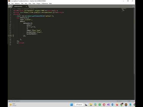 Scatter Chart in javascript using chart.js v3