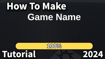 How To Make A Custom Loading Screen | Roblox | 2024 | Tutorial