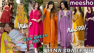 Meesho *Huge* Trendy Anarkali Haul || Omg 🤭 Isse Acha Kbhi Nahi Diya Start Rs.? || Try-On Haul screenshot 2