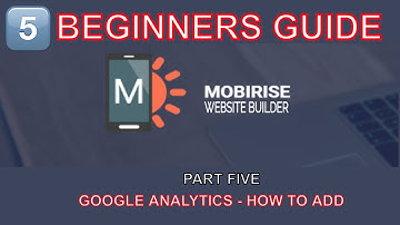 Mobirise: Build your website the easy way - Google SEO analytics, how to add the code