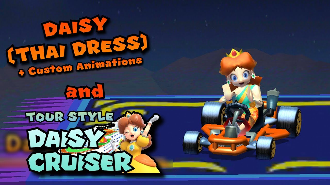 Daisy (Thai Dress) and Tourstyle Daisy Cruiser in Mario Kart 7! YouTube