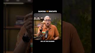 Samosa vs Biscuit: Which Has More Fat? #health #nutrition #shorts